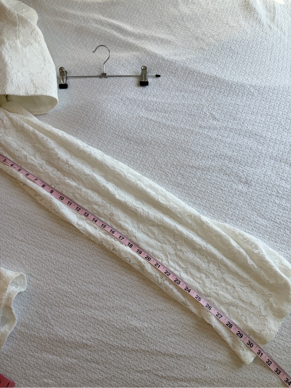 PrettyLittleThing White Lace Bandeau Straight Leg Jumpsuit NWT 6 - Picture 5 of 10